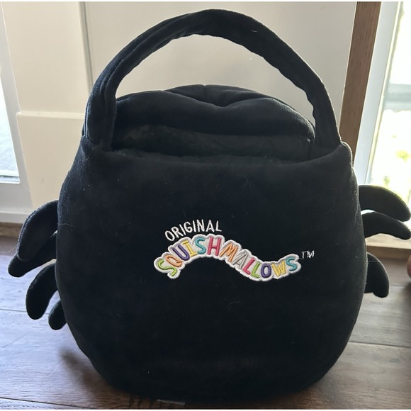 Bella‎ Spider Squishmallows 10" Kellytoy Stuffed Plush Treat Pail Bucket Basket - Picture 2 of 3